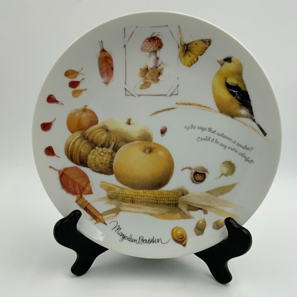 1995 LTD Hallmark Nature’s Sketchbook by Marjolein Bastin Plate, Autumn Splendor - Picture 1 of 5